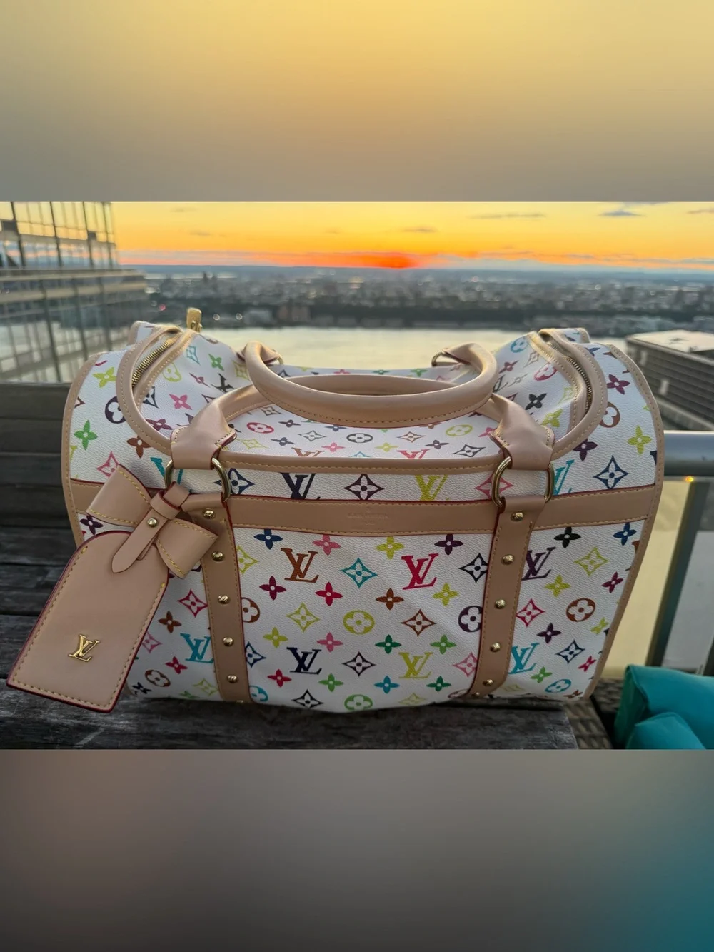 Multicolor pet carrier beautiful for the spring & Summer 🥰